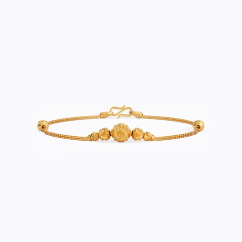 Peripheral 22KT Gold Chain Bracelet