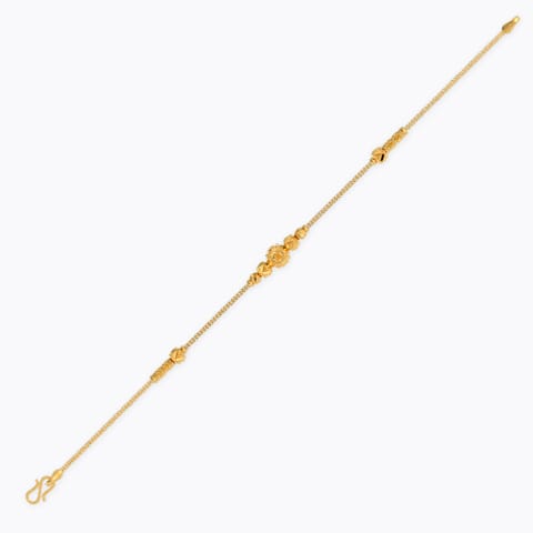 Peripheral 22KT Gold Chain Bracelet
