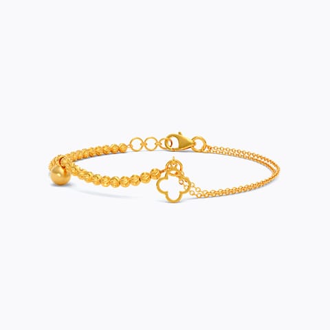 Clover Beads 22KT Gold Bracelet