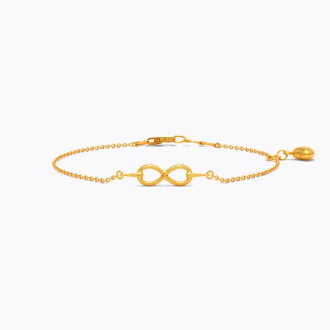 Infinity Love 22KT Gold Bracelet