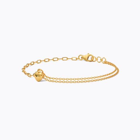 Heart Links 22KT Gold Bracelet