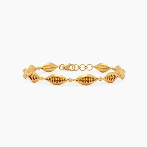 Twist Play 22KT Gold Chain Bracelet