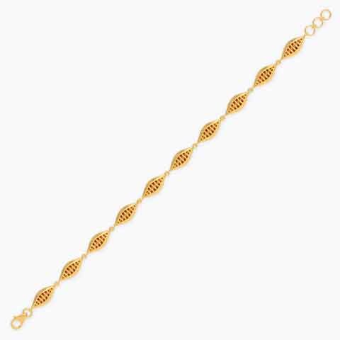 Twist Play 22KT Gold Chain Bracelet