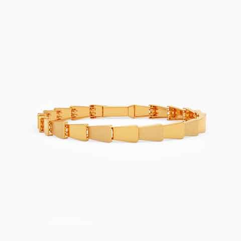 Alluring Links 22KT Gold Chain Bracelet