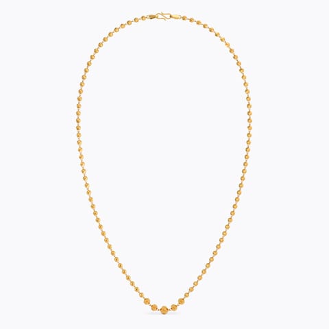Modish Patterned 22KT Gold Chain
