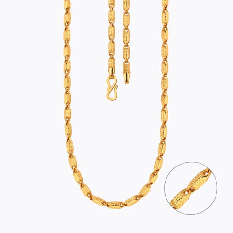 Gold Chains 22 Karat Yellow Gold Link 22KT Gold Unisex Chain