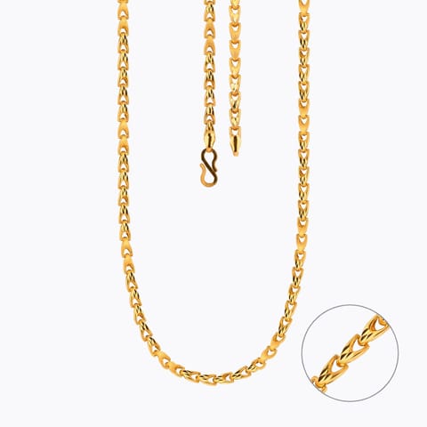 Gold Chains 22 Karat Yellow Gold Axis 22KT Gold Unisex Chain