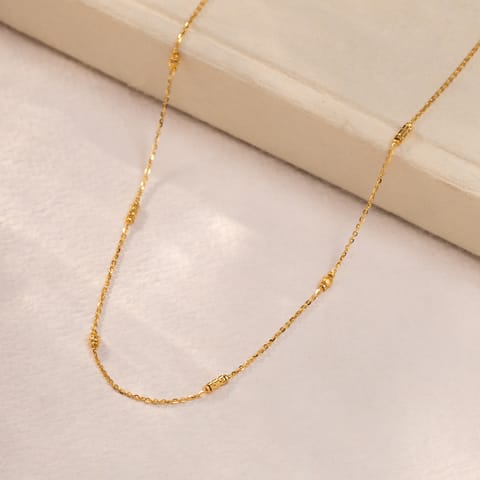 Beaded Dokiya 22KT Unisex Gold Chain Beaded Dokiya 22KT Unisex Gold Chain