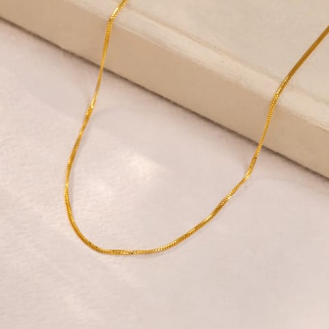 Gleaming Sadak 22KT Unisex Gold Chain Gleaming Sadak 22KT Unisex Gold Chain