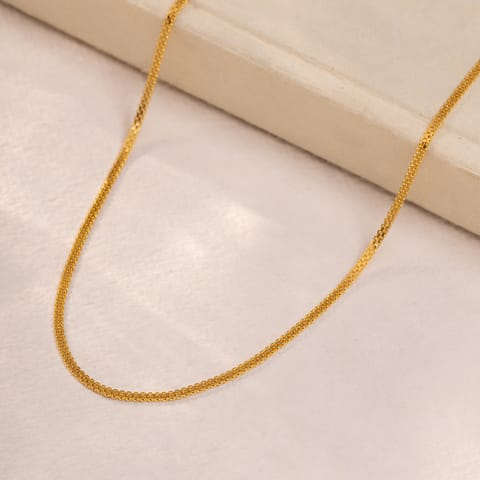 Blazing Highway 22KT Unisex Gold Chain