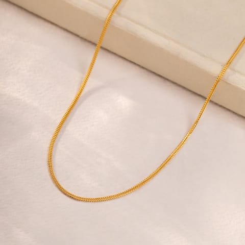 Foxtail 22KT Unisex Gold Chain