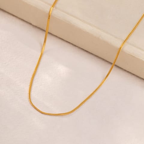 Classic Curb 22KT Unisex Gold Chain