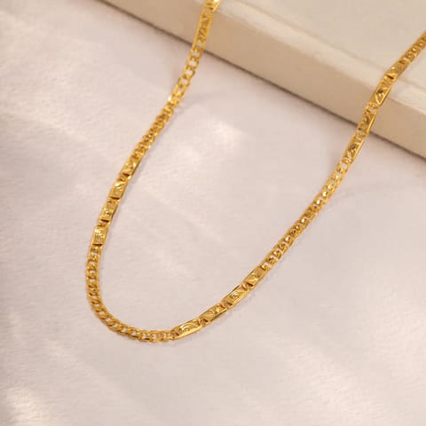 Solid Nawabi 22KT Unisex Gold Chain