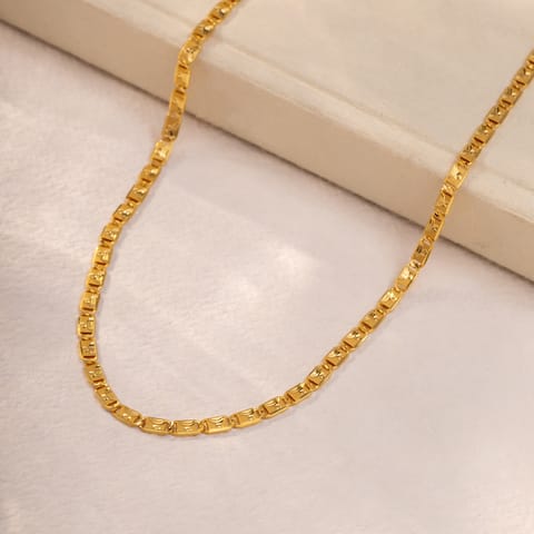 Rigid Nawabi 22KT Unisex Gold Chain