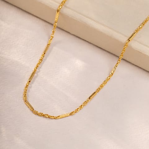 Blazing Choco 22KT Unisex Gold Chain