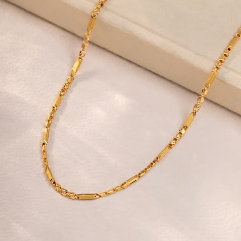 Sparkle Choco 22KT Unisex Gold Chain