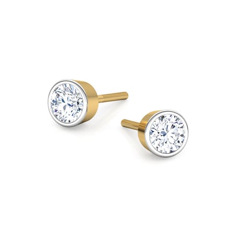 Laterna Solitaire Stud Earrings