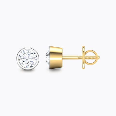 Laterna Solitaire Stud Earrings