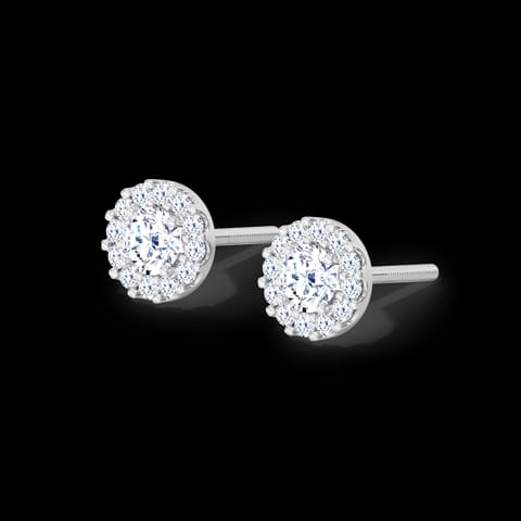 Radiance Solitaire Stud Earrings