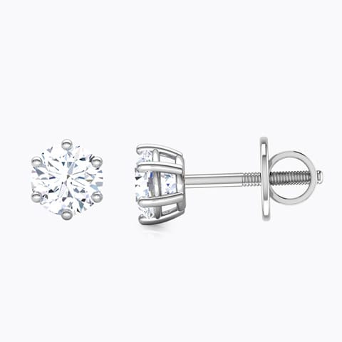 Six-Prong Stud Earrings Six-Prong Stud Earrings