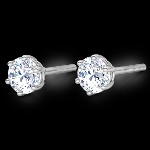 Six-Prong Stud Earrings Six-Prong Stud Earrings