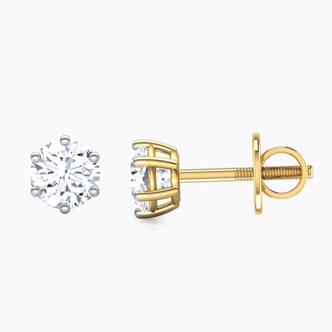 Six-Prong Stud Earrings Six-Prong Stud Earrings