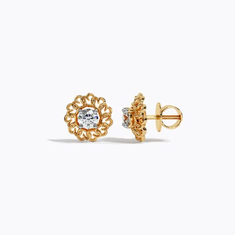 Delightful Solitaire Stud Earrings