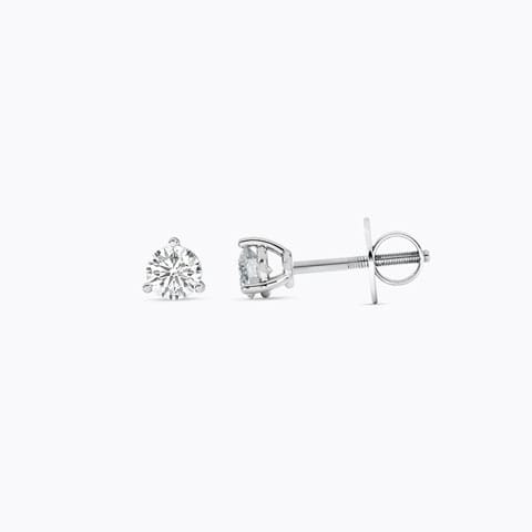 Triangle Solitaire Stud Earrings Triangle Solitaire Stud Earrings
