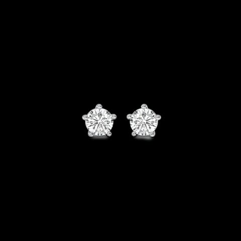 Moony Solitaire Stud Earrings Moony Solitaire Stud Earrings