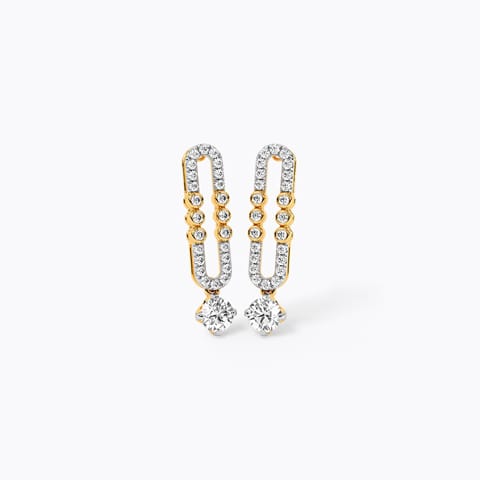 Golden Glints Solitaire Stud Earrings Golden Glints Solitaire Stud Earrings