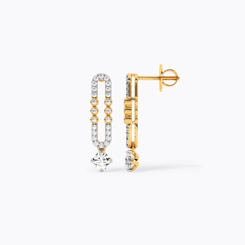 Golden Glints Solitaire Stud Earrings Golden Glints Solitaire Stud Earrings