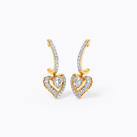 Enduring Love Solitaire Hoop Earrings Enduring Love Solitaire Hoop Earrings