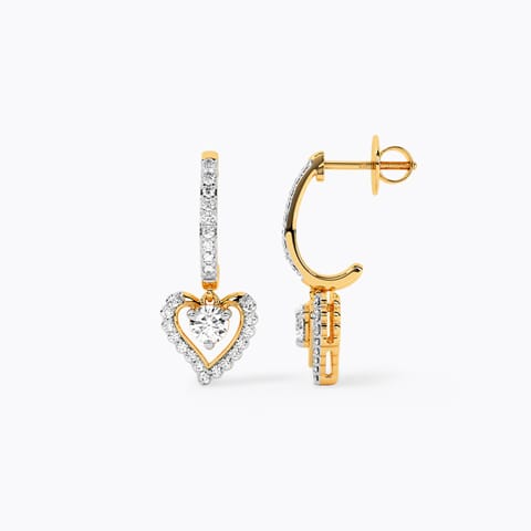 Enduring Love Solitaire Hoop Earrings Enduring Love Solitaire Hoop Earrings