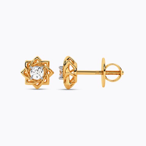 Deco Shine Solitaire Stud Earrings Deco Shine Solitaire Stud Earrings