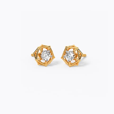 Radiant Muse Solitaire Stud Earrings Radiant Muse Solitaire Stud Earrings