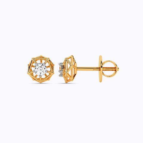 Radiant Muse Solitaire Stud Earrings Radiant Muse Solitaire Stud Earrings