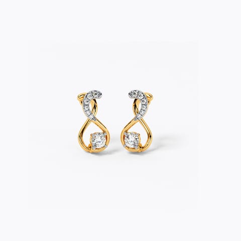 Flare Essence Solitaire Hoop Earrings Flare Essence Solitaire Hoop Earrings