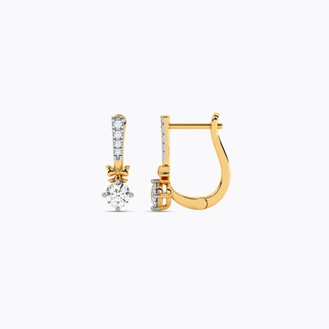 Vintage Shine Solitaire Hoop Earrings Vintage Shine Solitaire Hoop Earrings