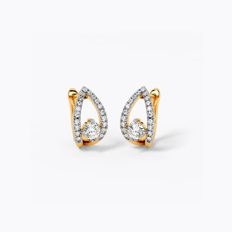 Cosmic Radiance Solitaire Hoop Earrings Cosmic Radiance Solitaire Hoop Earrings