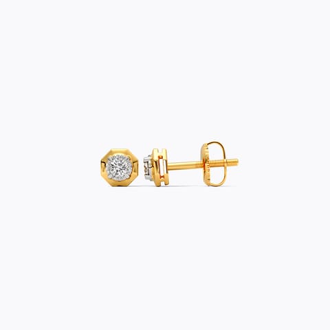 Hexella Solitaire Stud Earrings Hexella Solitaire Stud Earrings