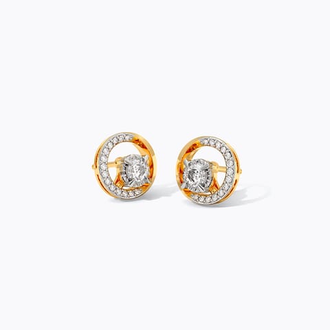 Classic Circle Solitaire Stud Earrings Classic Circle Solitaire Stud Earrings