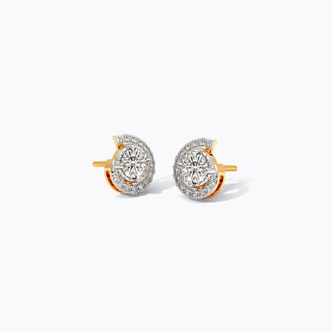 Plumeria Solitaire Stud Earrings Plumeria Solitaire Stud Earrings