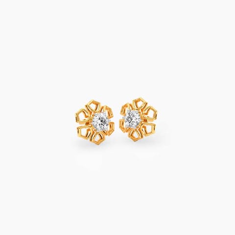 Bloom Solstice Solitaire Stud Earrings