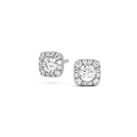 Nova Halo Solitaire Stud Earrings Nova Halo Solitaire Stud Earrings