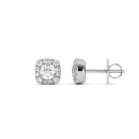 Nova Halo Solitaire Stud Earrings Nova Halo Solitaire Stud Earrings