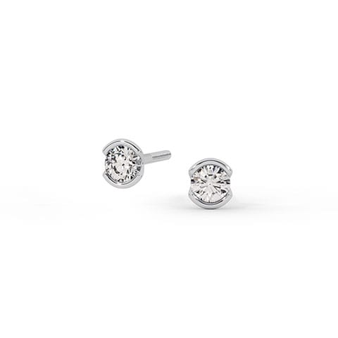 Glaciers Edge Solitaire Stud Earrings Glaciers Edge Solitaire Stud Earrings