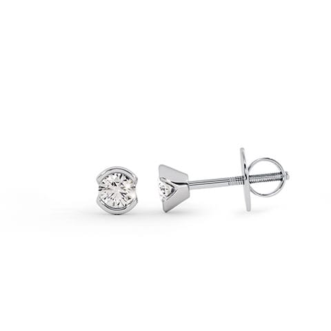 Glaciers Edge Solitaire Stud Earrings Glaciers Edge Solitaire Stud Earrings