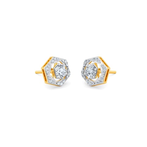 Hexa Glint Multiwear Solitaire Stud Earrings Hexa Glint Multiwear Solitaire Stud Earrings