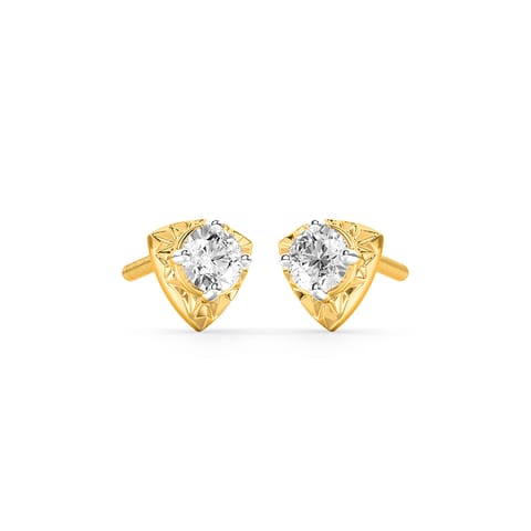 Almond Solitaire Stud Earrings for Men Almond Solitaire Stud Earrings for Men