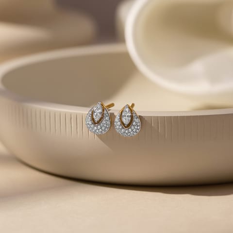 Fusion Solitaire Stud Earrings